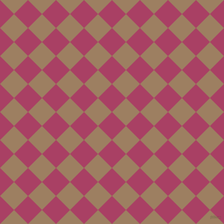 45/135 degree angle diagonal checkered chequered squares checker pattern checkers background, 66 pixel square size, , Rouge and Sorrell Brown checkers chequered checkered squares seamless tileable