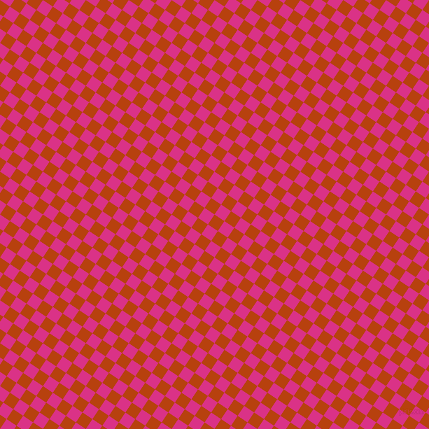 56/146 degree angle diagonal checkered chequered squares checker pattern checkers background, 17 pixel square size, , Rust and Deep Cerise checkers chequered checkered squares seamless tileable