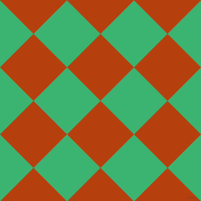 45/135 degree angle diagonal checkered chequered squares checker pattern checkers background, 186 pixel square size, , Rust and Medium Sea Green checkers chequered checkered squares seamless tileable