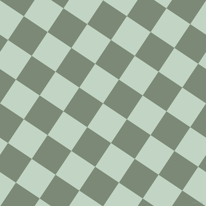 56/146 degree angle diagonal checkered chequered squares checker pattern checkers background, 100 pixel square size, , Sea Mist and Spanish Green checkers chequered checkered squares seamless tileable