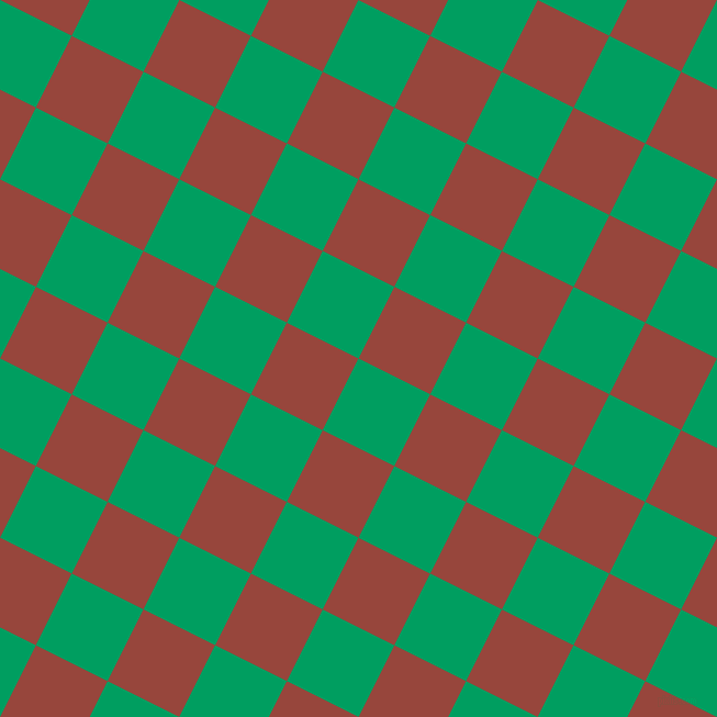 63/153 degree angle diagonal checkered chequered squares checker pattern checkers background, 73 pixel square size, , Shamrock Green and Mojo checkers chequered checkered squares seamless tileable