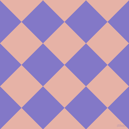 45/135 degree angle diagonal checkered chequered squares checker pattern checkers background, 124 pixel square size, , Shilo and Moody Blue checkers chequered checkered squares seamless tileable