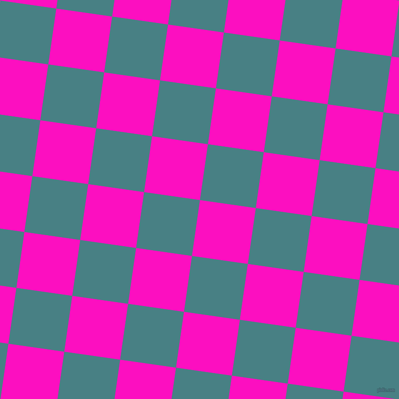 82/172 degree angle diagonal checkered chequered squares checker pattern checkers background, 113 pixel square size, , Shocking Pink and Paradiso checkers chequered checkered squares seamless tileable