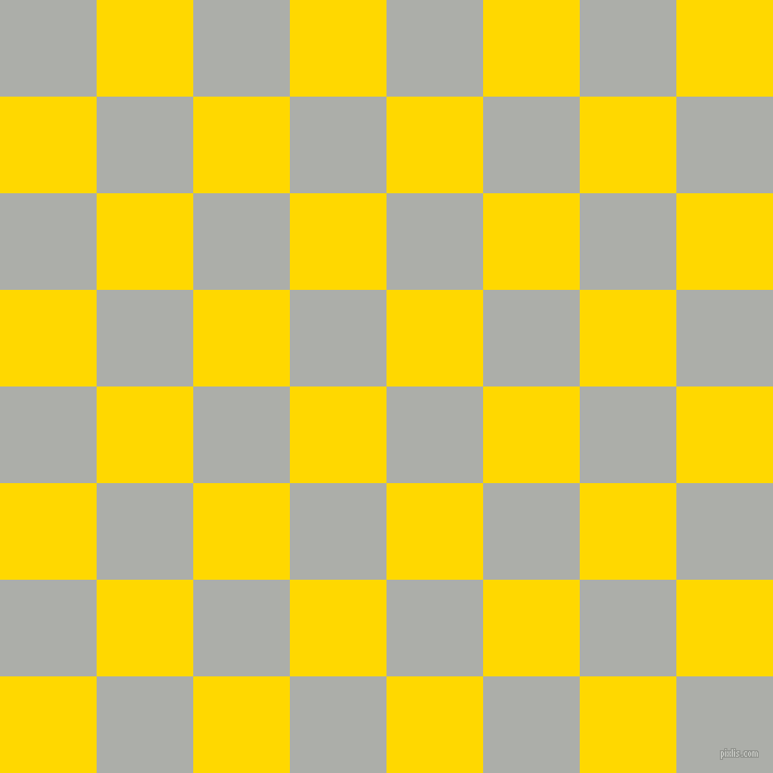 checkered chequered squares checkers background checker pattern, 89 pixel square size, Silver Chalice and School Bus Yellow checkers chequered checkered squares seamless tileable