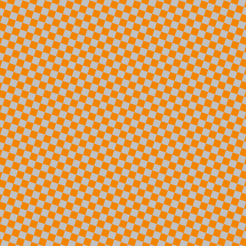 72/162 degree angle diagonal checkered chequered squares checker pattern checkers background, 23 pixel squares size, , Silver and Tangerine checkers chequered checkered squares seamless tileable