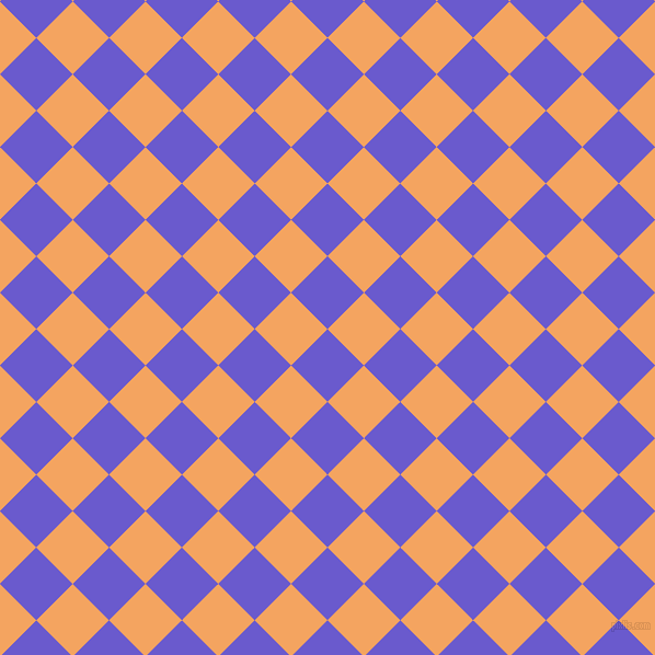 45/135 degree angle diagonal checkered chequered squares checker pattern checkers background, 47 pixel squares size, , Slate Blue and Sandy Brown checkers chequered checkered squares seamless tileable