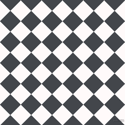 45/135 degree angle diagonal checkered chequered squares checker pattern checkers background, 48 pixel squares size, , Snow and Steel Grey checkers chequered checkered squares seamless tileable