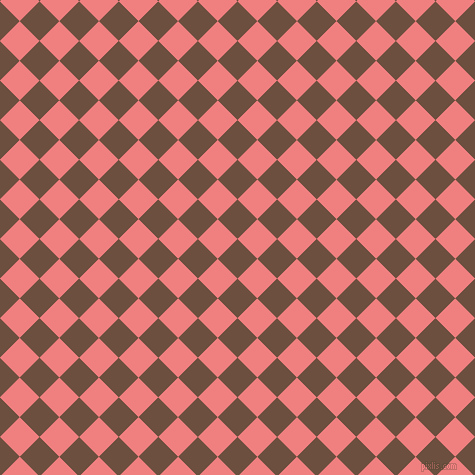 45/135 degree angle diagonal checkered chequered squares checker pattern checkers background, 28 pixel squares size, , Spice and Light Coral checkers chequered checkered squares seamless tileable