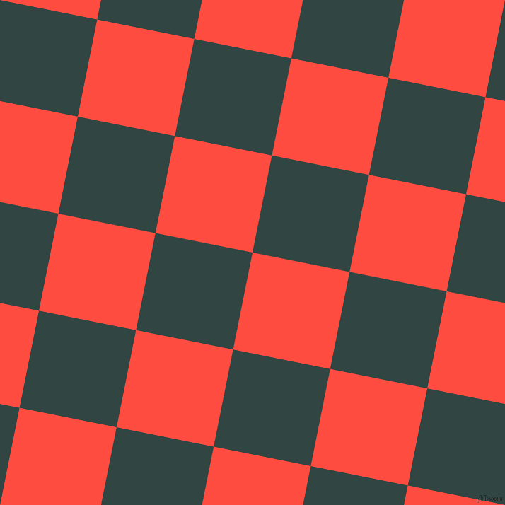 79/169 degree angle diagonal checkered chequered squares checker pattern checkers background, 140 pixel square size, , Sunset Orange and Firefly checkers chequered checkered squares seamless tileable