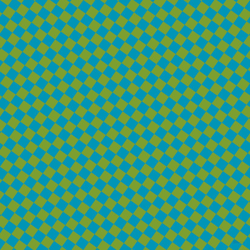 54/144 degree angle diagonal checkered chequered squares checker pattern checkers background, 32 pixel squares size, , Sushi and Bondi Blue checkers chequered checkered squares seamless tileable