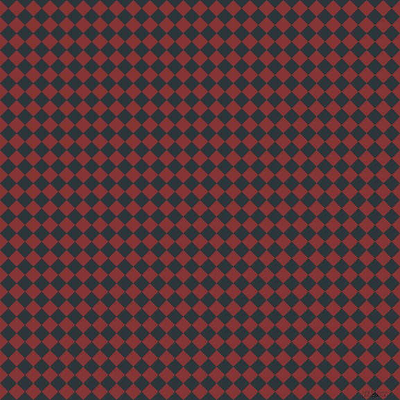 45/135 degree angle diagonal checkered chequered squares checker pattern checkers background, 17 pixel squares size, , Tall Poppy and Gunmetal checkers chequered checkered squares seamless tileable