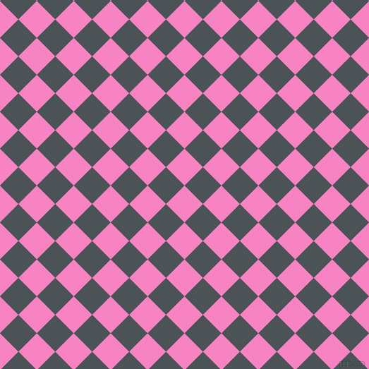 45/135 degree angle diagonal checkered chequered squares checker pattern checkers background, 37 pixel squares size, , Tea Rose and Trout checkers chequered checkered squares seamless tileable