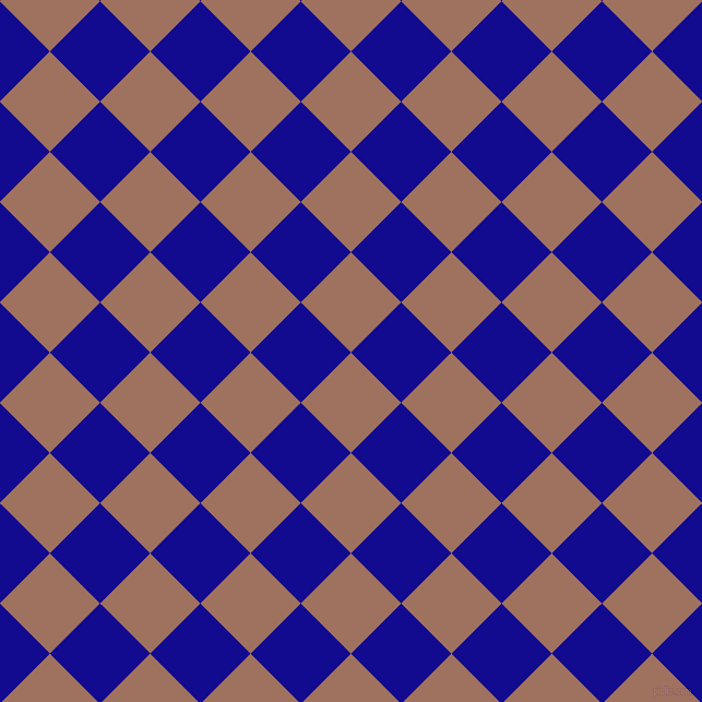 45/135 degree angle diagonal checkered chequered squares checker pattern checkers background, 65 pixel squares size, , Toast and Ultramarine checkers chequered checkered squares seamless tileable