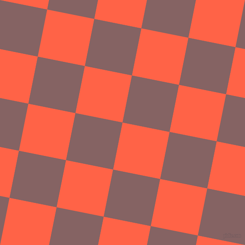 79/169 degree angle diagonal checkered chequered squares checker pattern checkers background, 97 pixel squares size, , Tomato and Light Wood checkers chequered checkered squares seamless tileable
