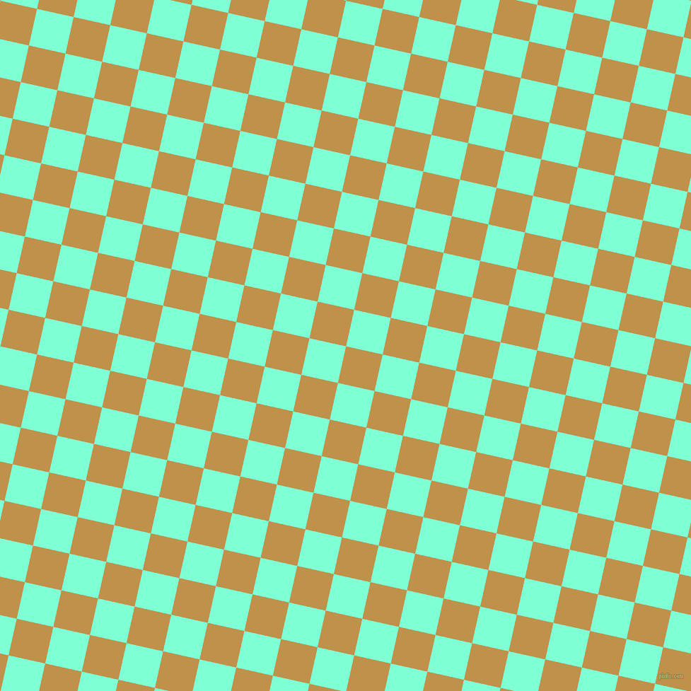 77/167 degree angle diagonal checkered chequered squares checker pattern checkers background, 53 pixel square size, , Tussock and Aquamarine checkers chequered checkered squares seamless tileable