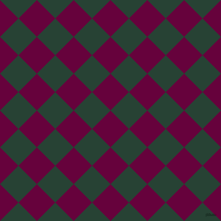 45/135 degree angle diagonal checkered chequered squares checker pattern checkers background, 88 pixel square size, , Tyrian Purple and English Holly checkers chequered checkered squares seamless tileable