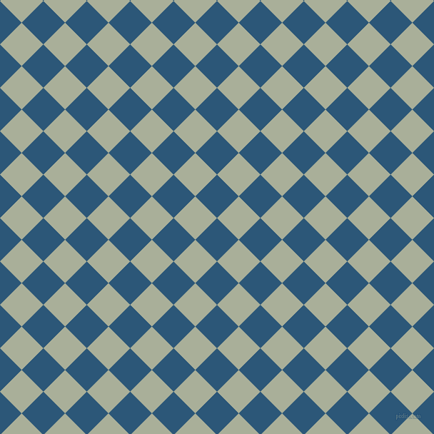 45/135 degree angle diagonal checkered chequered squares checker pattern checkers background, 43 pixel square size, , Venice Blue and Green Spring checkers chequered checkered squares seamless tileable
