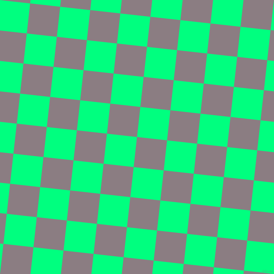 84/174 degree angle diagonal checkered chequered squares checker pattern checkers background, 100 pixel squares size, , Venus and Spring Green checkers chequered checkered squares seamless tileable