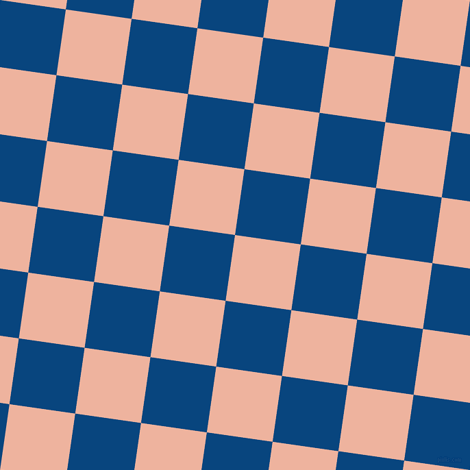 82/172 degree angle diagonal checkered chequered squares checker pattern checkers background, 97 pixel square size, , Wax Flower and Dark Cerulean checkers chequered checkered squares seamless tileable