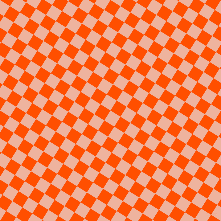 58/148 degree angle diagonal checkered chequered squares checker pattern checkers background, 38 pixel squares size, , Wax Flower and International Orange checkers chequered checkered squares seamless tileable