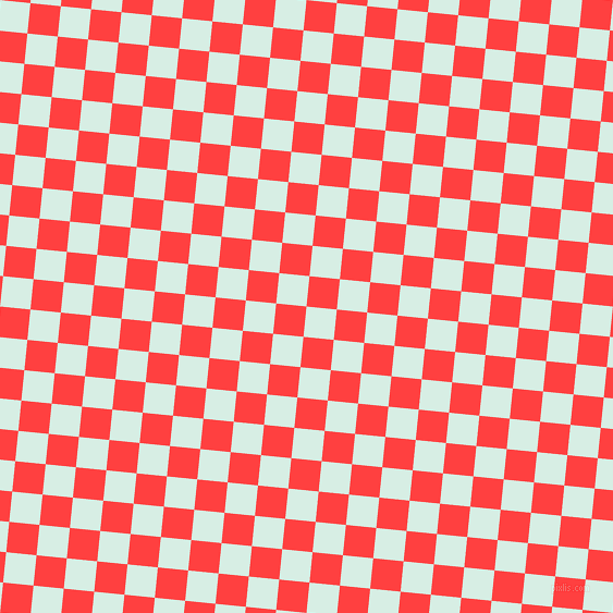 84/174 degree angle diagonal checkered chequered squares checker pattern checkers background, 28 pixel square size, , White Ice and Coral Red checkers chequered checkered squares seamless tileable