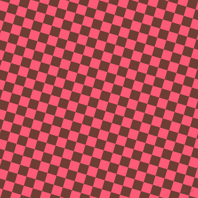 73/163 degree angle diagonal checkered chequered squares checker pattern checkers background, 33 pixel squares size, , Wild Watermelon and Metallic Copper checkers chequered checkered squares seamless tileable
