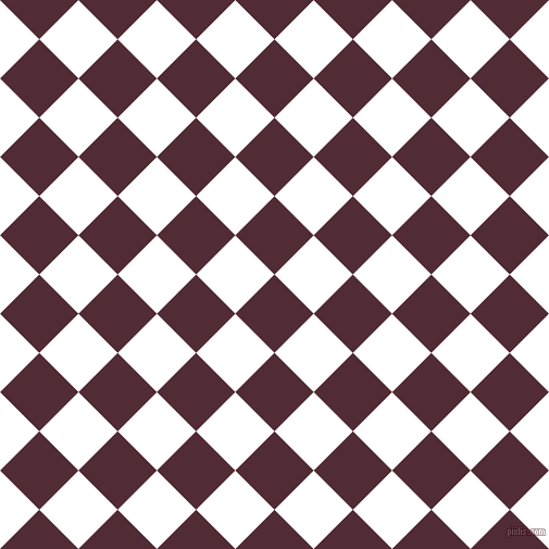 45/135 degree angle diagonal checkered chequered squares checker pattern checkers background, 51 pixel squares size, , Wine Berry and White checkers chequered checkered squares seamless tileable