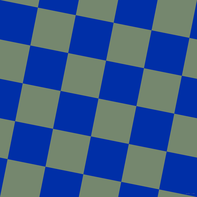 79/169 degree angle diagonal checkered chequered squares checker pattern checkers background, 151 pixel square size, , Xanadu and International Klein Blue checkers chequered checkered squares seamless tileable