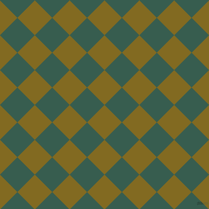 45/135 degree angle diagonal checkered chequered squares checker pattern checkers background, 81 pixel squares size, , Yukon Gold and Spectra checkers chequered checkered squares seamless tileable