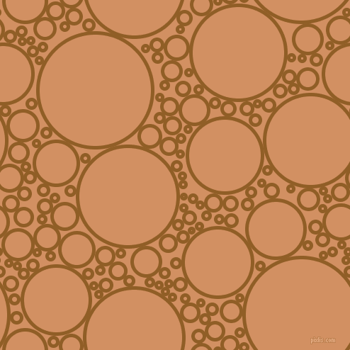 bubbles, circles, sponge, big, medium, small, 5 pixel line width, Afghan Tan and Whiskey circles bubbles sponge soap seamless tileable