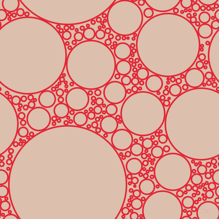 bubbles, circles, sponge, big, medium, small, 5 pixel line width, Alizarin and Just Right circles bubbles sponge soap seamless tileable