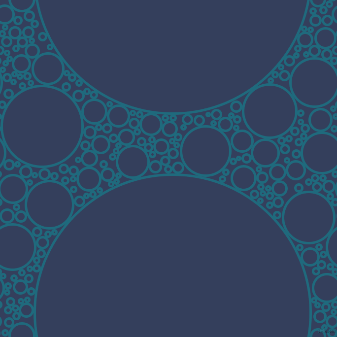 bubbles, circles, sponge, big, medium, small, 5 pixel line width, Allports and Gulf Blue circles bubbles sponge soap seamless tileable