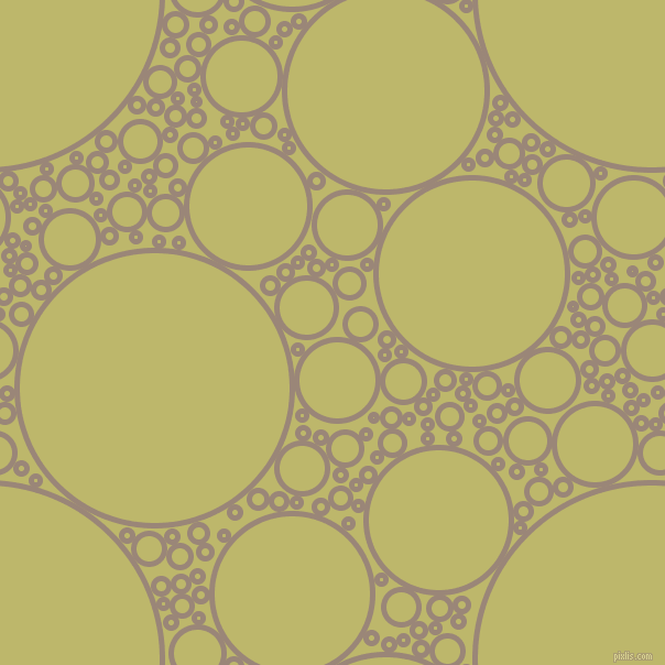 bubbles, circles, sponge, big, medium, small, 5 pixel line width, Almond Frost and Dark Khaki circles bubbles sponge soap seamless tileable