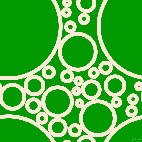 bubbles, circles, sponge, big, medium, small, 17 pixel line width, Antique White and Islamic Green circles bubbles sponge soap seamless tileable