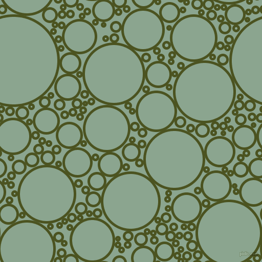bubbles, circles, sponge, big, medium, small, 5 pixel line width, Army green and Envy circles bubbles sponge soap seamless tileable