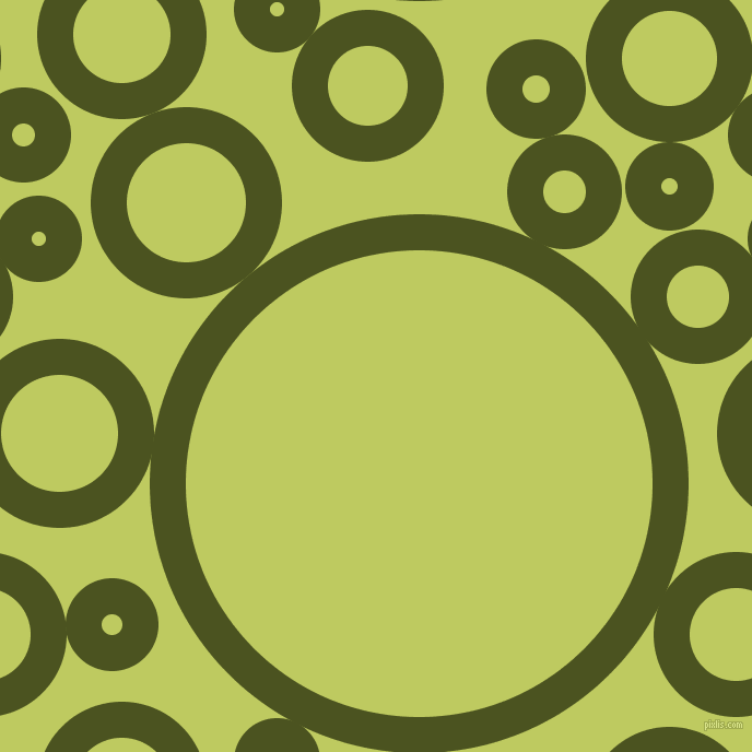 bubbles, circles, sponge, big, medium, small, 33 pixel line width, Army green and Wild Willow circles bubbles sponge soap seamless tileable