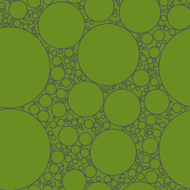 bubbles, circles, sponge, big, medium, small, 3 pixel line width, Battleship Grey and Olive Drab circles bubbles sponge soap seamless tileable
