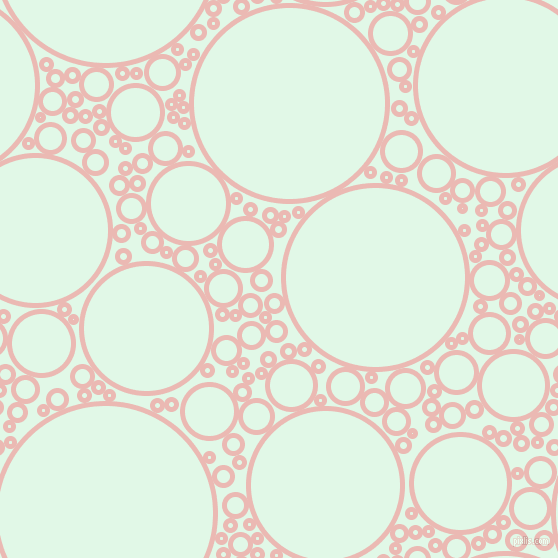 bubbles, circles, sponge, big, medium, small, 5 pixel line width, Beauty Bush and Cosmic Latte circles bubbles sponge soap seamless tileable