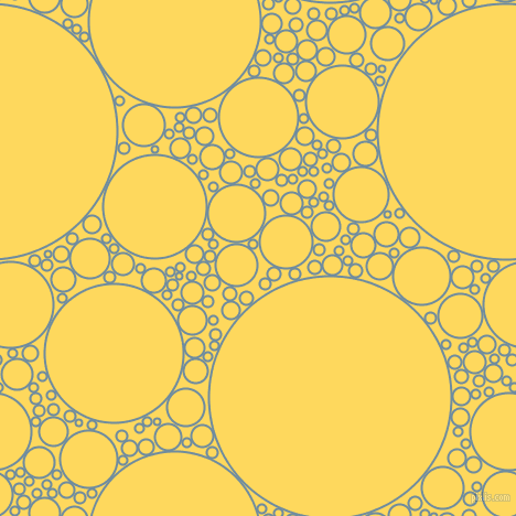 bubbles, circles, sponge, big, medium, small, 2 pixel line width, Bermuda Grey and Dandelion circles bubbles sponge soap seamless tileable