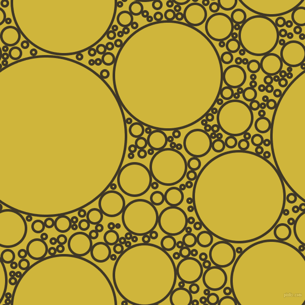bubbles, circles, sponge, big, medium, small, 5 pixel line width, Birch and Old Gold circles bubbles sponge soap seamless tileable