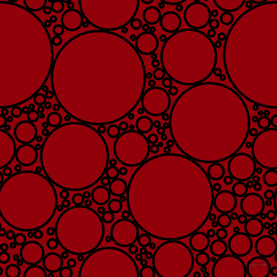 bubbles, circles, sponge, big, medium, small, 5 pixel line width, Black and Sangria circles bubbles sponge soap seamless tileable