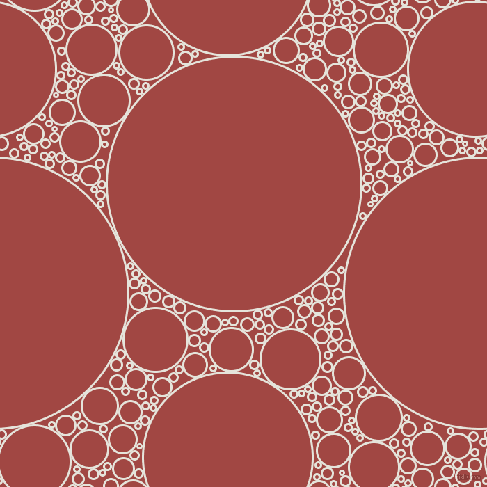 bubbles, circles, sponge, big, medium, small, 3 pixel line width, Black White and Roof Terracotta circles bubbles sponge soap seamless tileable