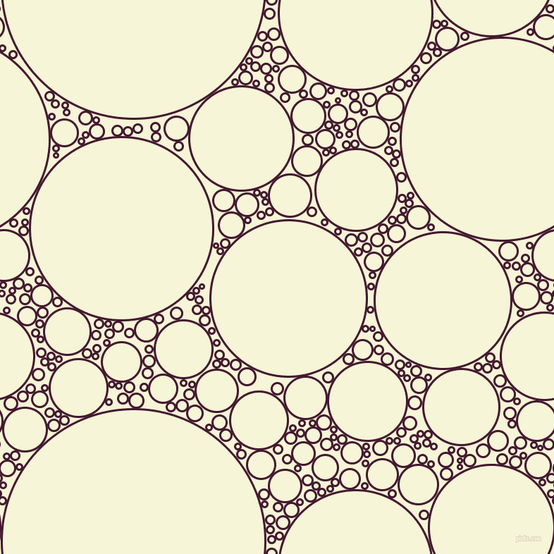 bubbles, circles, sponge, big, medium, small, 3 pixel line width, Blackberry and Hint Of Yellow circles bubbles sponge soap seamless tileable