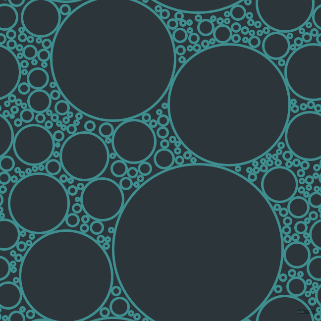 bubbles, circles, sponge, big, medium, small, 5 pixel line width, Blue Chill and Gunmetal circles bubbles sponge soap seamless tileable
