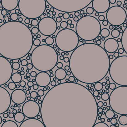bubbles, circles, sponge, big, medium, small, 3 pixel line width, Blue Whale and Dusty Grey circles bubbles sponge soap seamless tileable