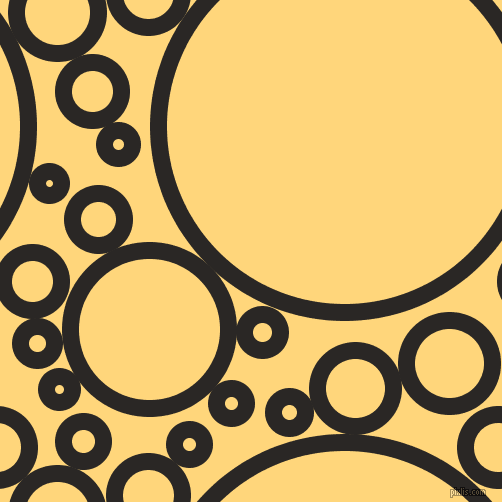 bubbles, circles, sponge, big, medium, small, 17 pixel line width, Bokara Grey and Salomie circles bubbles sponge soap seamless tileable