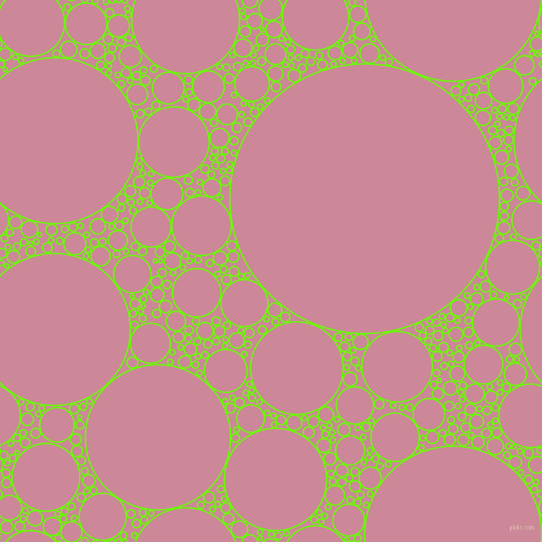 bubbles, circles, sponge, big, medium, small, 2 pixel line width, Bright Green and Puce circles bubbles sponge soap seamless tileable
