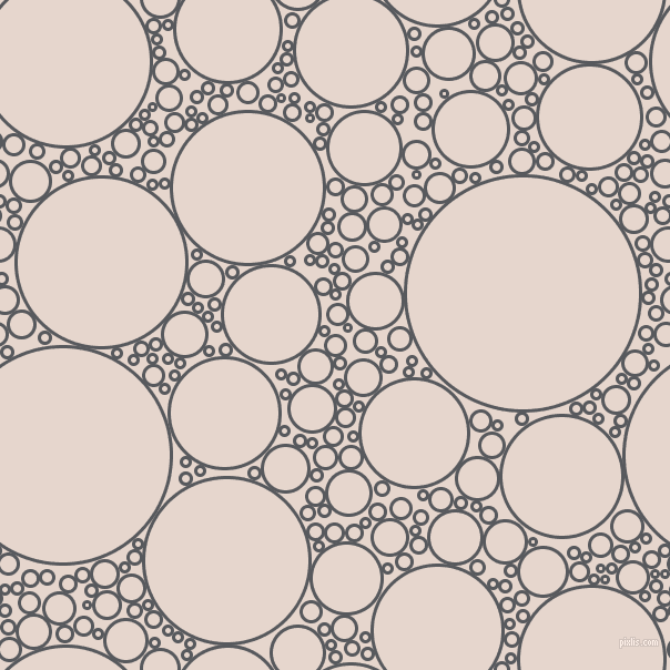 bubbles, circles, sponge, big, medium, small, 3 pixel line width, Bright Grey and Dawn Pink circles bubbles sponge soap seamless tileable