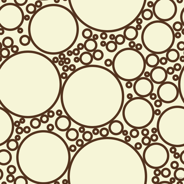 bubbles, circles, sponge, big, medium, small, 9 pixel line width, Brown Bramble and Hint Of Yellow circles bubbles sponge soap seamless tileable