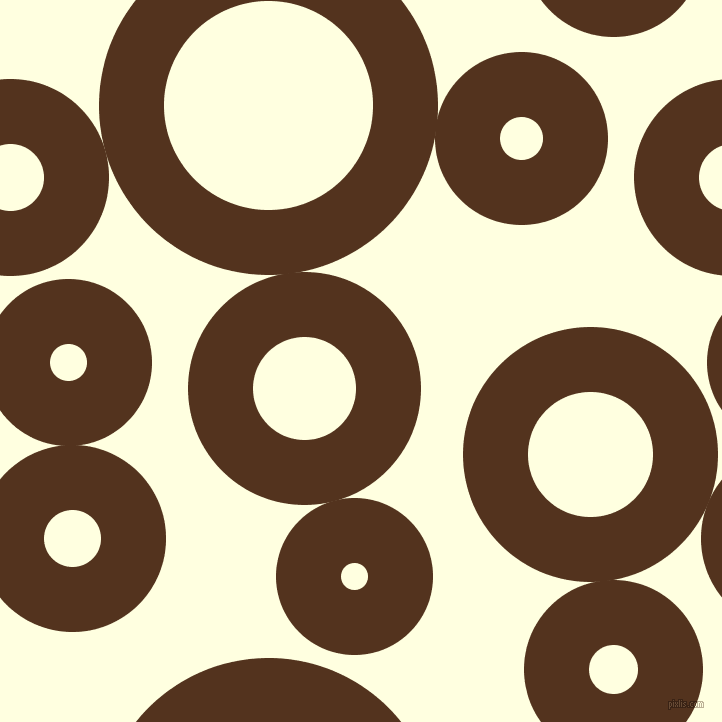 bubbles, circles, sponge, big, medium, small, 65 pixel line width, Brown Bramble and Light Yellow circles bubbles sponge soap seamless tileable
